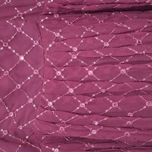 Elegant Burgundy Sequin Dress- SIZE LARGE